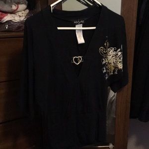 Vintage baby phat V cut shirt